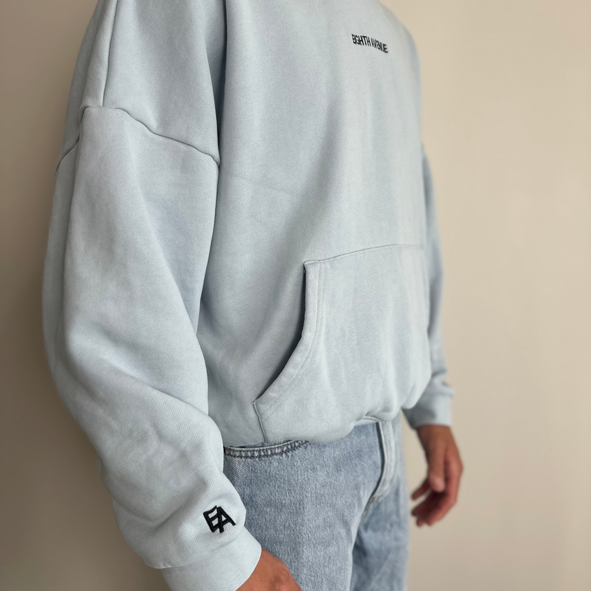 Black Argyle Box Hoodie by OPEN YY on Sale
